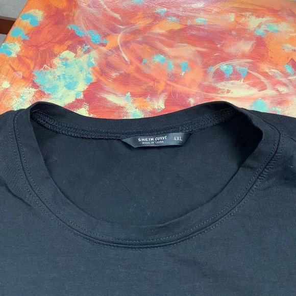 Shein Curve 4XL Plus Size Paradise California Motorcycle Cropped Tee - Picture 12 of 12